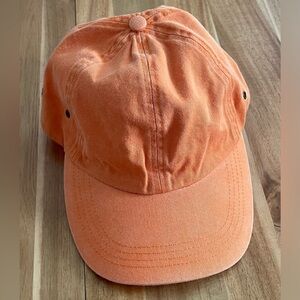 New peach soft brushed 100% cotton baseball cap - One Size